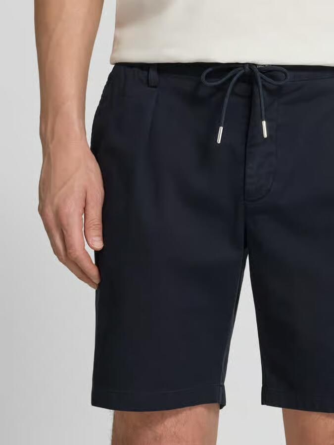 Profuomo straight fit short met bandplooien - Foto 4