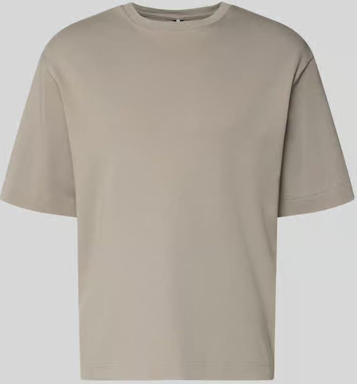 Profuomo T-shirt met logoprint en ronde hals - Foto 2
