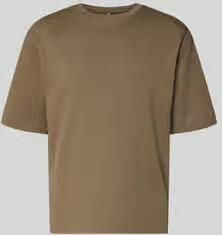 PROFUOMO Heren Polo's & T-shirts Heavy Cotton Taupe - Foto 5