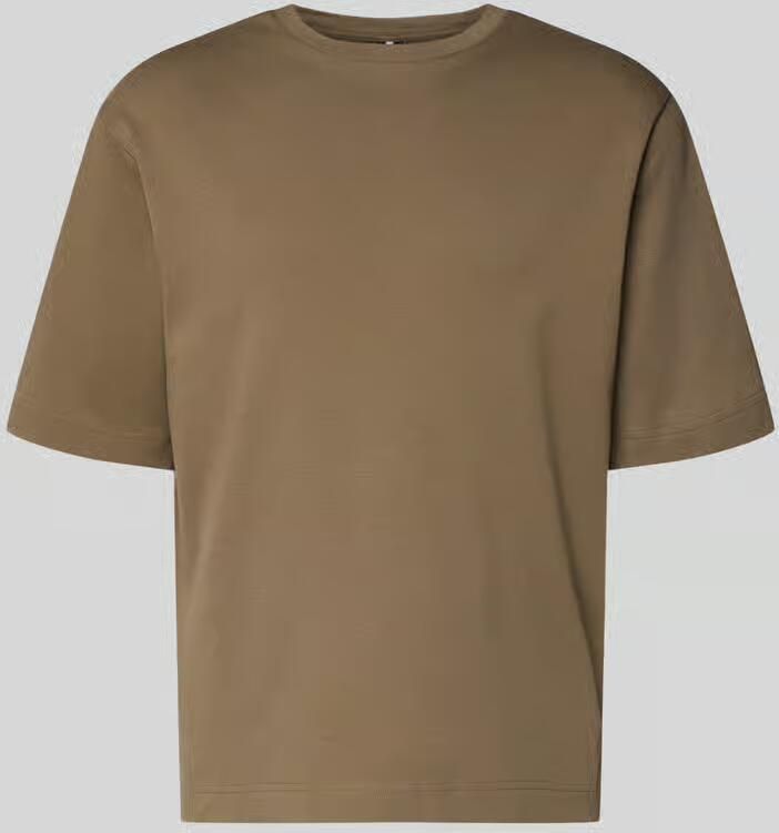 PROFUOMO Heren Polo's & T-shirts Heavy Cotton Taupe - Foto 6
