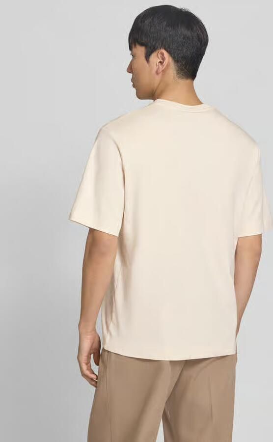 PROFUOMO Heren Polo's & T-shirts Heavy Cotton Gebroken Wit - Foto 8