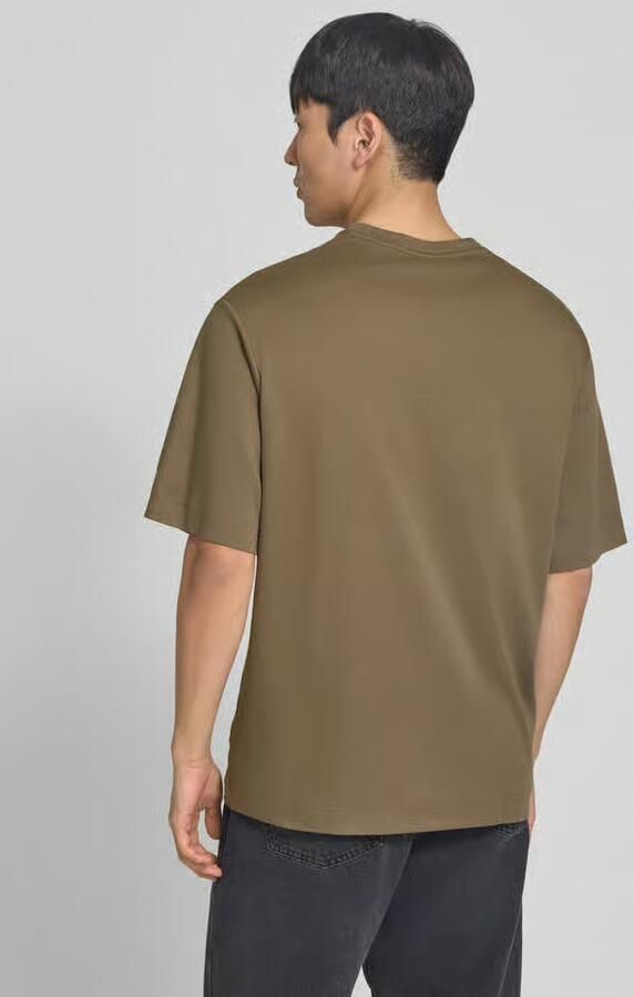 PROFUOMO Heren Polo's & T-shirts Heavy Cotton Taupe - Foto 6