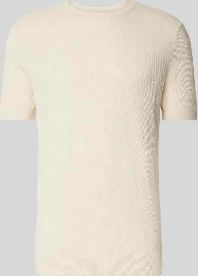 Profuomo T-shirt van katoenen-linnenmix - Foto 2