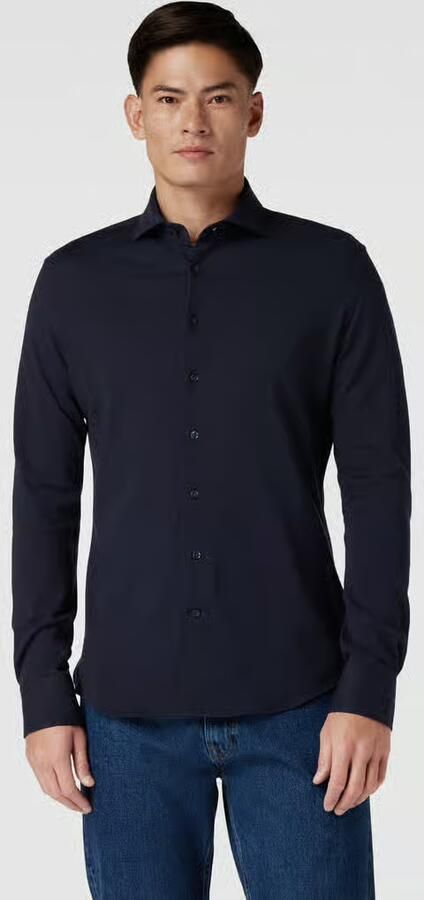 Profuomo Knitted Mercerised Heren Overhemd LM - Foto 3