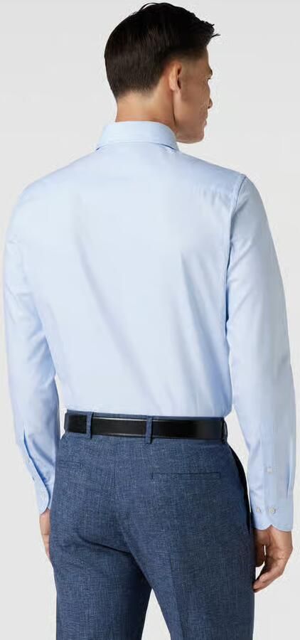 Profuomo Lichtblauwe Overhemdjurk van Katoen met Slim Fit Blue Heren - Foto 9