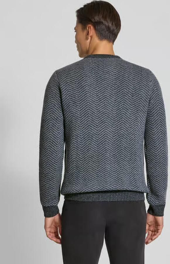 Profuomo Wollen pullover met ronde hals
