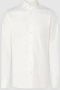 Profuomo Sky Blu overhemd ecru dubbel manchet slim fit - Thumbnail 1