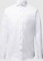 Profuomo slim fit strijkvrij overhemd met dubbele manchet wit twill two-ply - Thumbnail 3