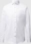 Profuomo slim fit strijkvrij overhemd met dubbele manchet wit twill two-ply - Thumbnail 2