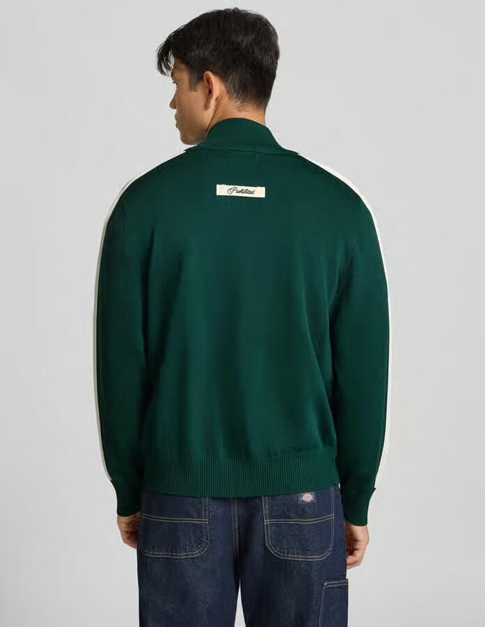 PROHIBITED Gebreid jack met labelstitching model 'VARSITY' - Foto 2
