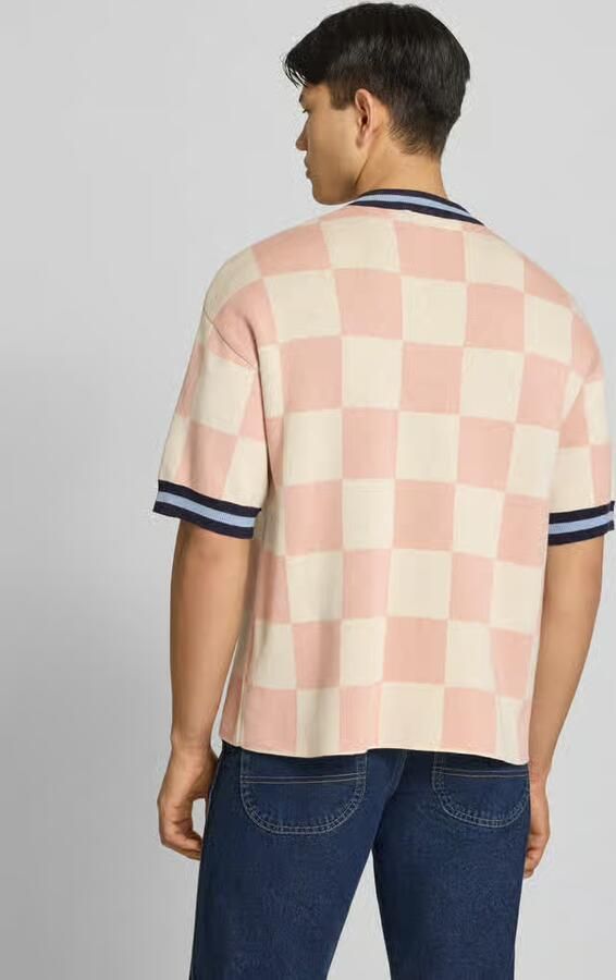 PROHIBITED Gebreid shirt met labelstitching model 'Victory' - Foto 2