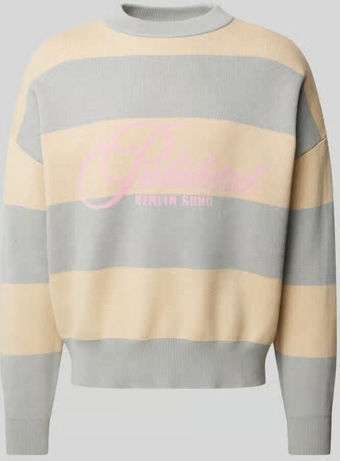 PROHIBITED Gebreide pullover met labelprint