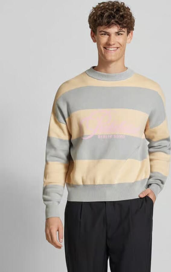 PROHIBITED Gebreide pullover met labelprint - Foto 2