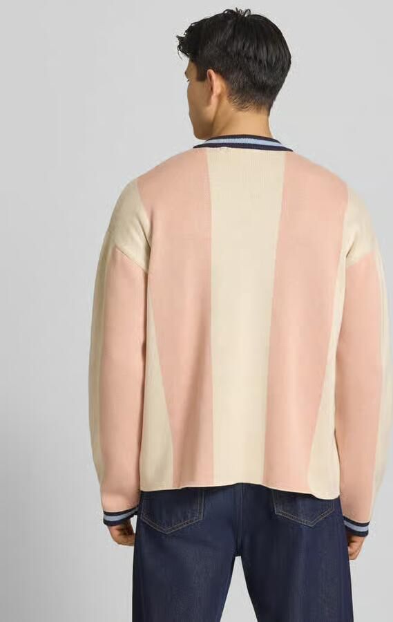 PROHIBITED Gebreide pullover met labelstitching model 'Overdrive' - Foto 3