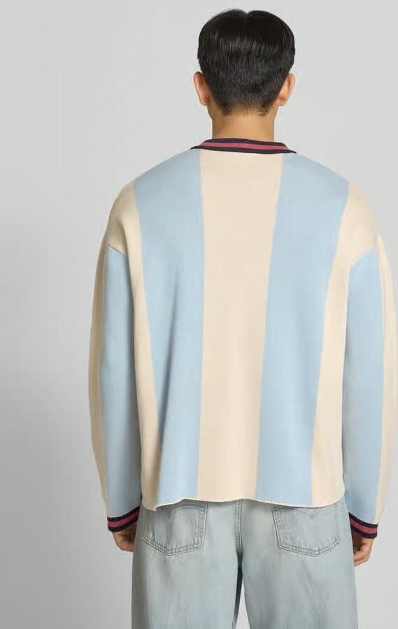 PROHIBITED Gebreide pullover met labelstitching model 'Overdrive' - Foto 2