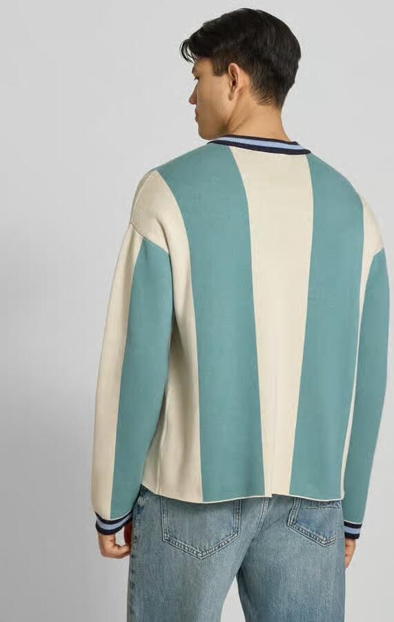 PROHIBITED Gebreide pullover met labelstitching model 'Overdrive' - Foto 2