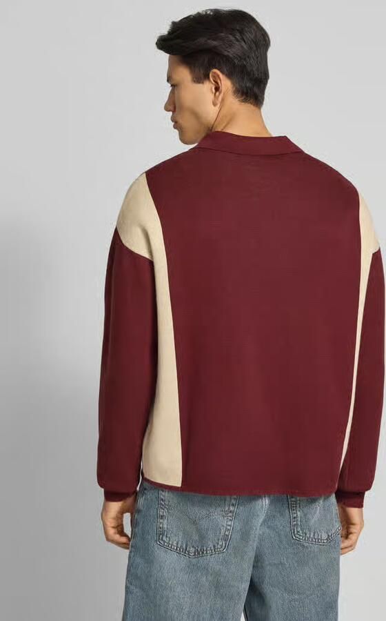 PROHIBITED Gebreide pullover met polokraag en labelpatch