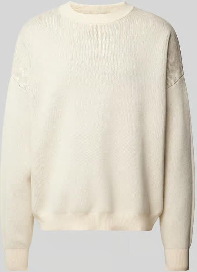 PROHIBITED Gebreide pullover met ribboorden model 'Brixton'