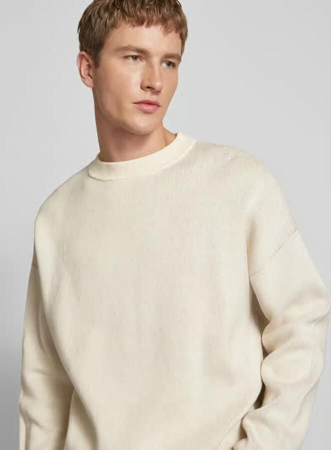PROHIBITED Gebreide pullover met ribboorden model 'Brixton'