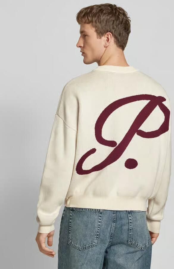PROHIBITED Gebreide pullover met ribboorden model 'Brixton' - Foto 2