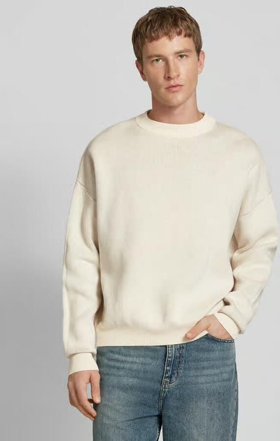 PROHIBITED Gebreide pullover met ribboorden model 'Brixton' - Foto 3