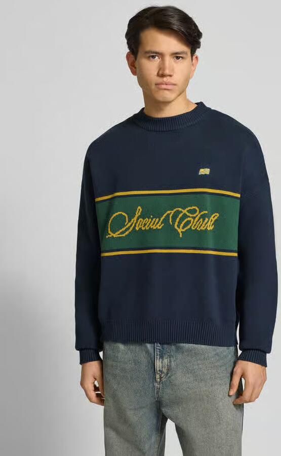 PROHIBITED Gebreide pullover met ronde hals - Foto 2