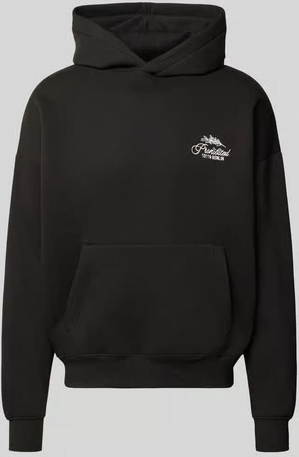 PROHIBITED Oversized hoodie met labelstitching - Foto 2
