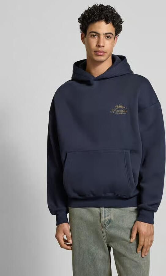 PROHIBITED Oversized hoodie met labelstitching - Foto 3