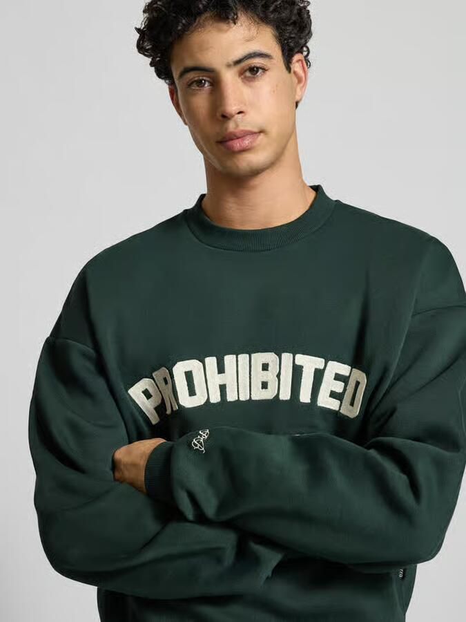 PROHIBITED Oversized sweatshirt met labeldetail - Foto 2