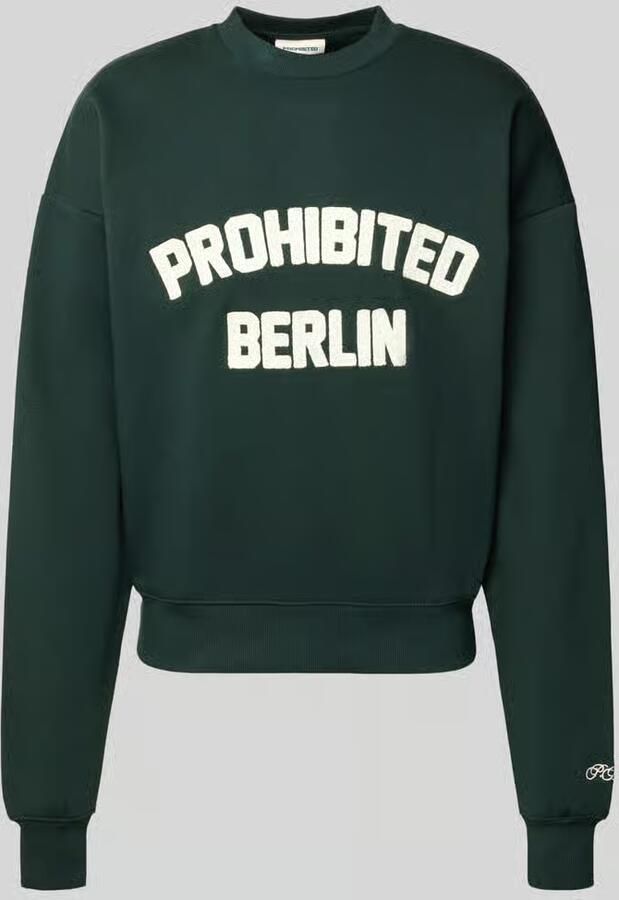 PROHIBITED Oversized sweatshirt met labeldetail - Foto 3