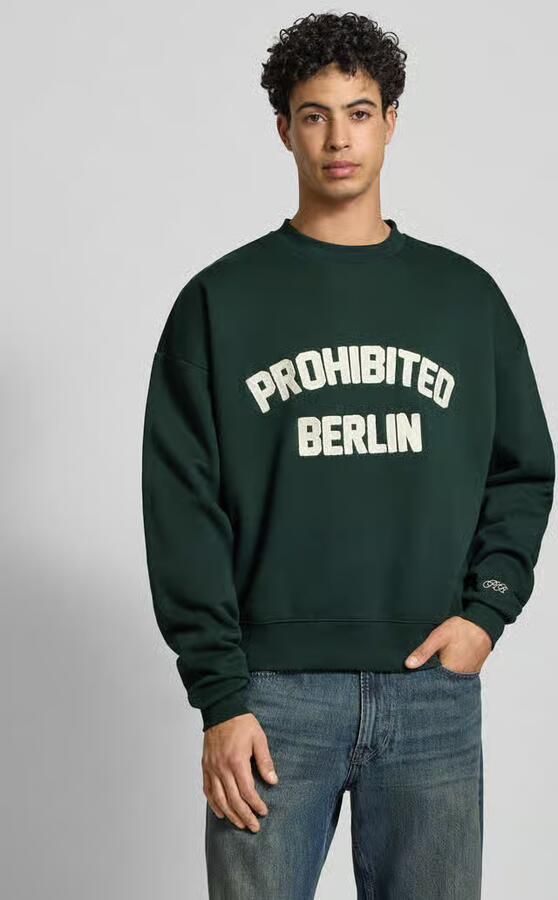 PROHIBITED Oversized sweatshirt met labeldetail - Foto 4