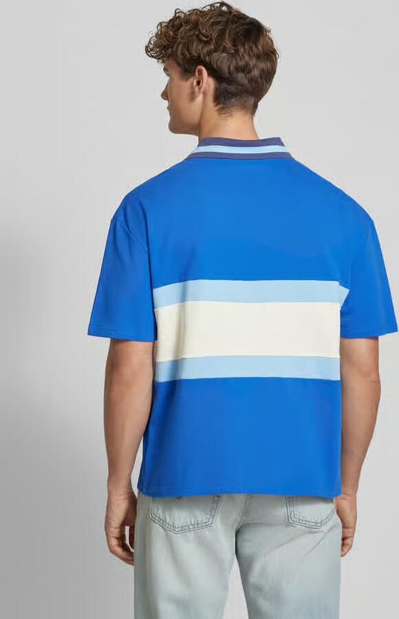 PROHIBITED Regular fit poloshirt met labelprint