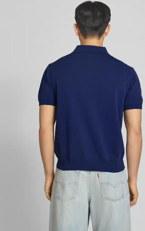 PROHIBITED regular fit poloshirt met labelstitching model 'Speedtrap'