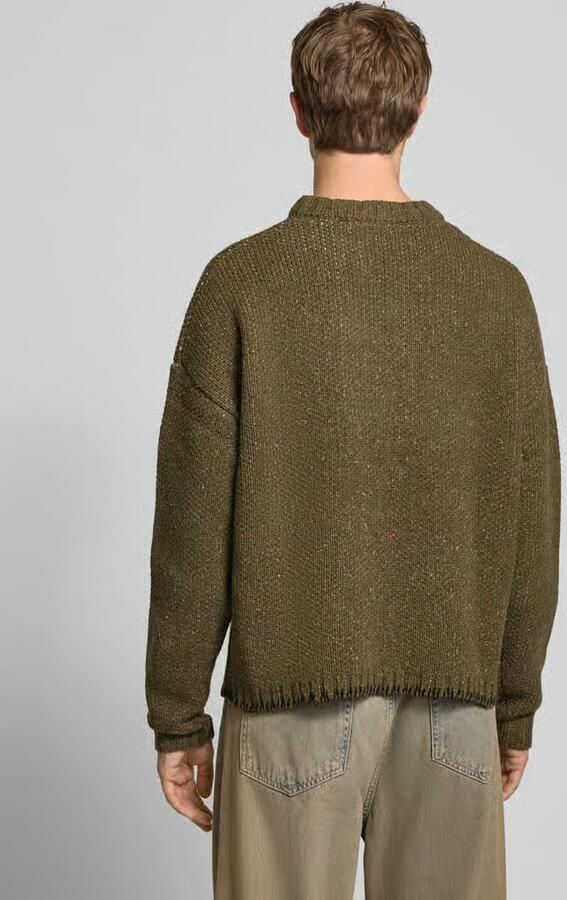 PROHIBITED Relaxed fit gebreide pullover met wol model 'Legacy'