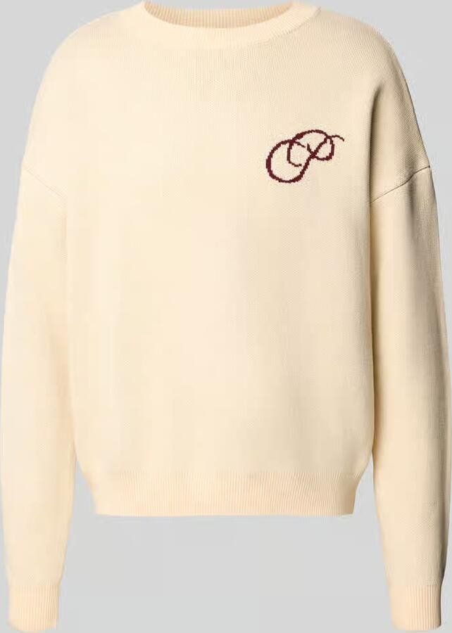PROHIBITED relaxed fit gebreide pullover van puur katoen