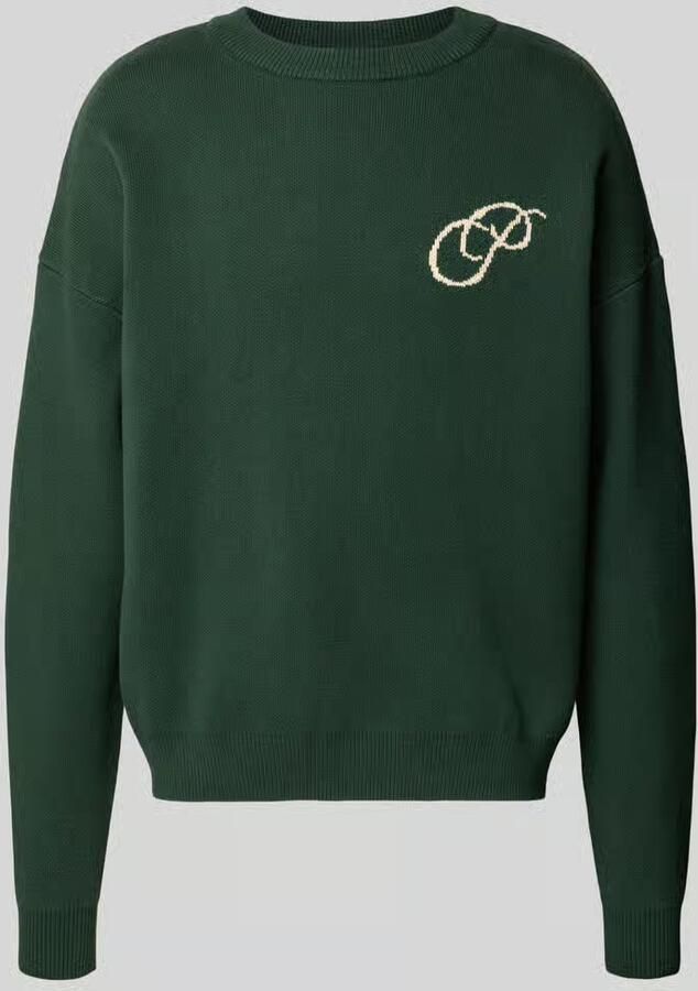 PROHIBITED relaxed fit gebreide pullover van puur katoen