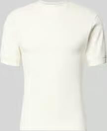 PROHIBITED slim fit T-shirt met labelstitching