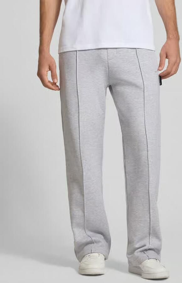 PROHIBITED sweatpants met elastische band en labelstitching - Foto 2