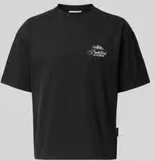 PROHIBITED T-shirt met label-stitchings en ronde halsuitsnijding