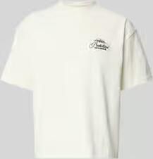 PROHIBITED T-shirt met label-stitchings en ronde halsuitsnijding