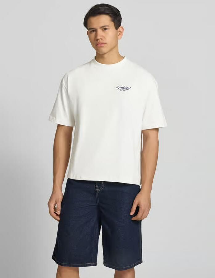 PROHIBITED T-shirt met motiefprint op de achterkant model 'Grand Prix' - Foto 3