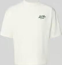 PROHIBITED T-shirt met print op de achterkant en stitching