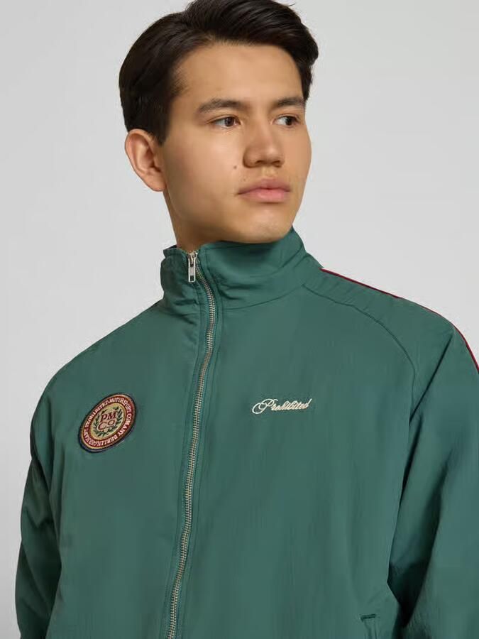 PROHIBITED Trackjacket met labelstitching model 'Slipstream' - Foto 2