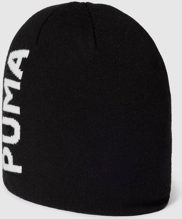 Puma essentials logo cuffless skimuts zwart