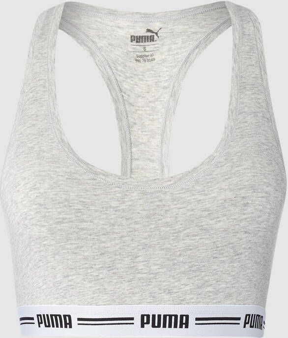 PUMA Bustier Iconic Racerback Bra met racerback