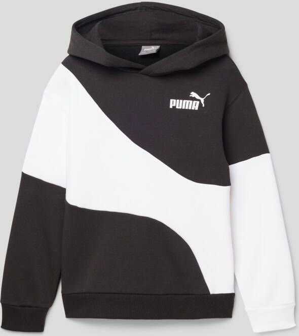 Puma hoodie zwart wit Sweater Meerkleurig 140