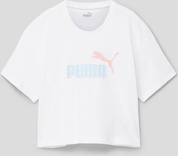 Puma Kort T-shirt met labelprint