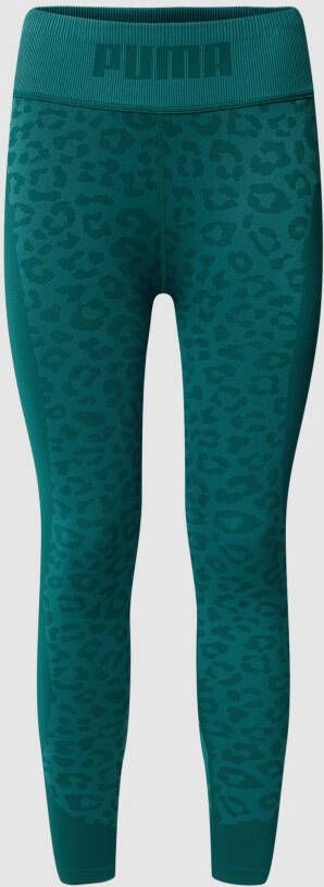 Puma formknit seamless high waist 7 8 sporttight groen dames