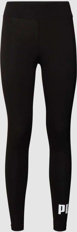 Puma Klassieke zwarte leggings met logo details Black Dames