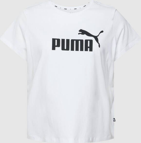 PUMA Performance Plus SIZE T-shirt met labelprint
